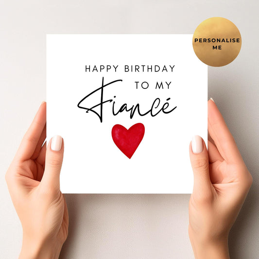 Fiancé Birthday Card