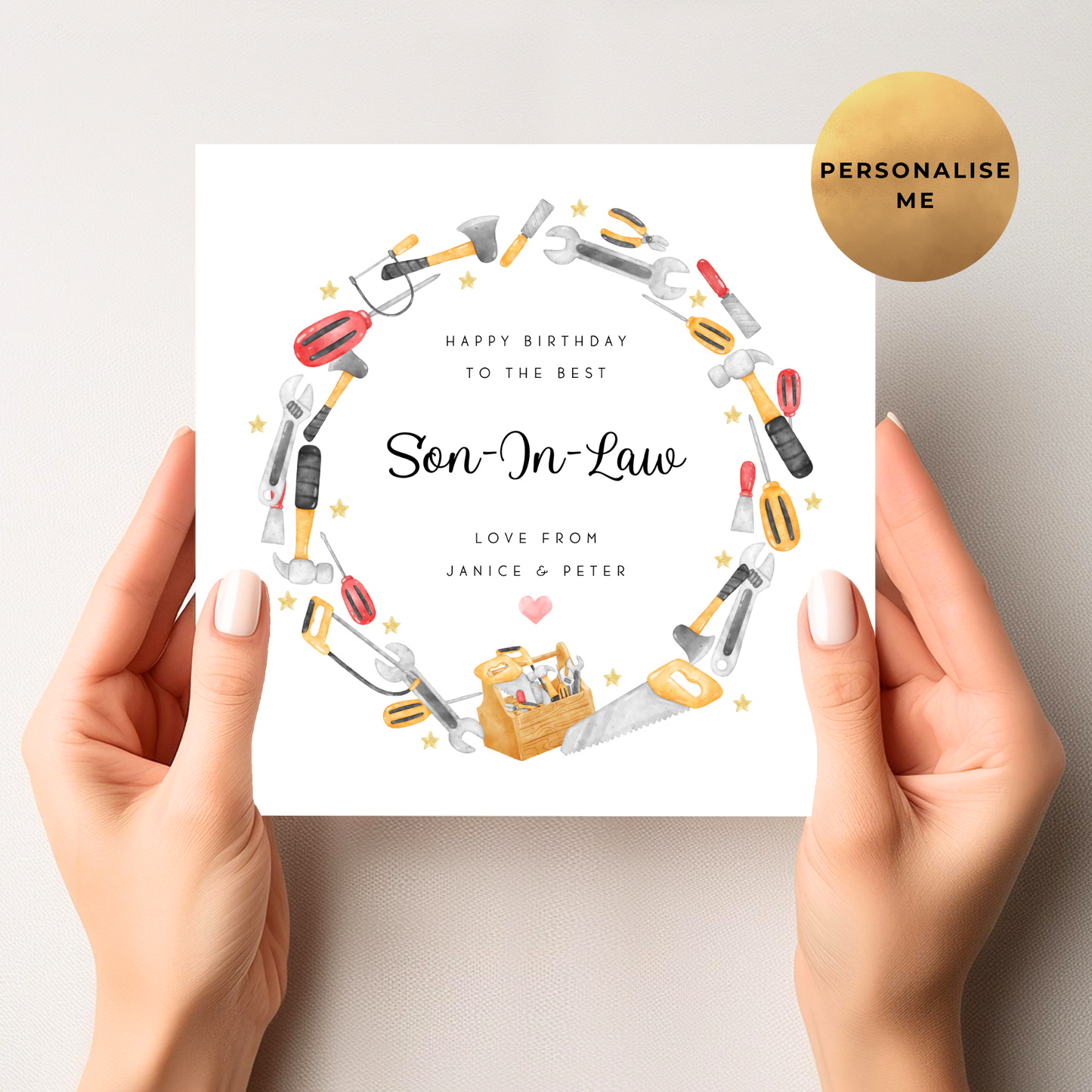 Handyman Birthday Card for Grandad