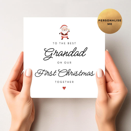 First Christmas Card for Grandad