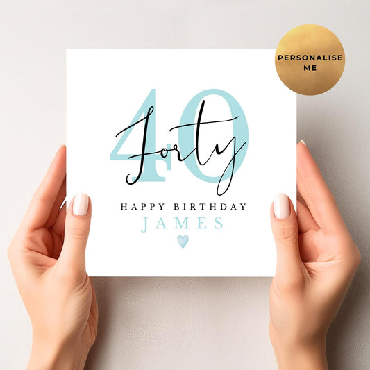 40th Birthday Card