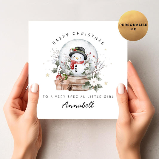 Snow Globe Christmas Card