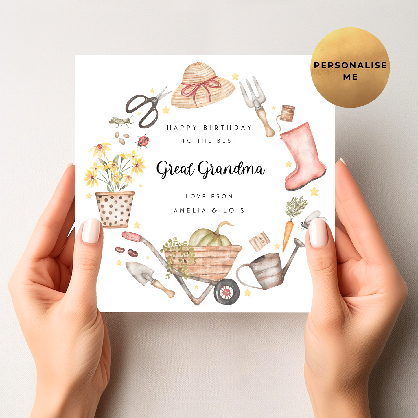 Gardening Birthday Card For Her