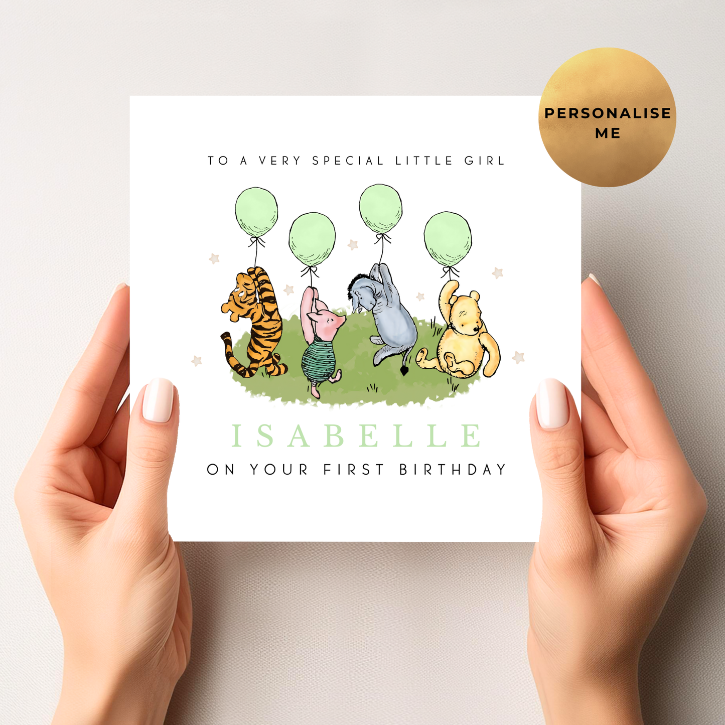 Winnie The Pooh Birthday Card