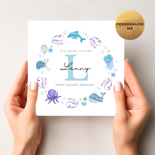 Under The Sea Birthday Card