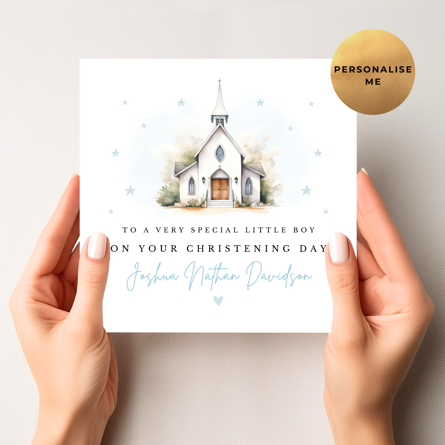 Religious Occasion Card For Little Boy