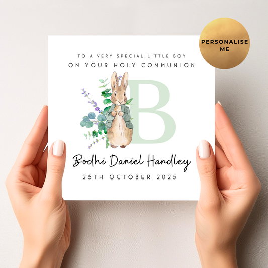 Peter Rabbit Unisex Religious Occasion Card