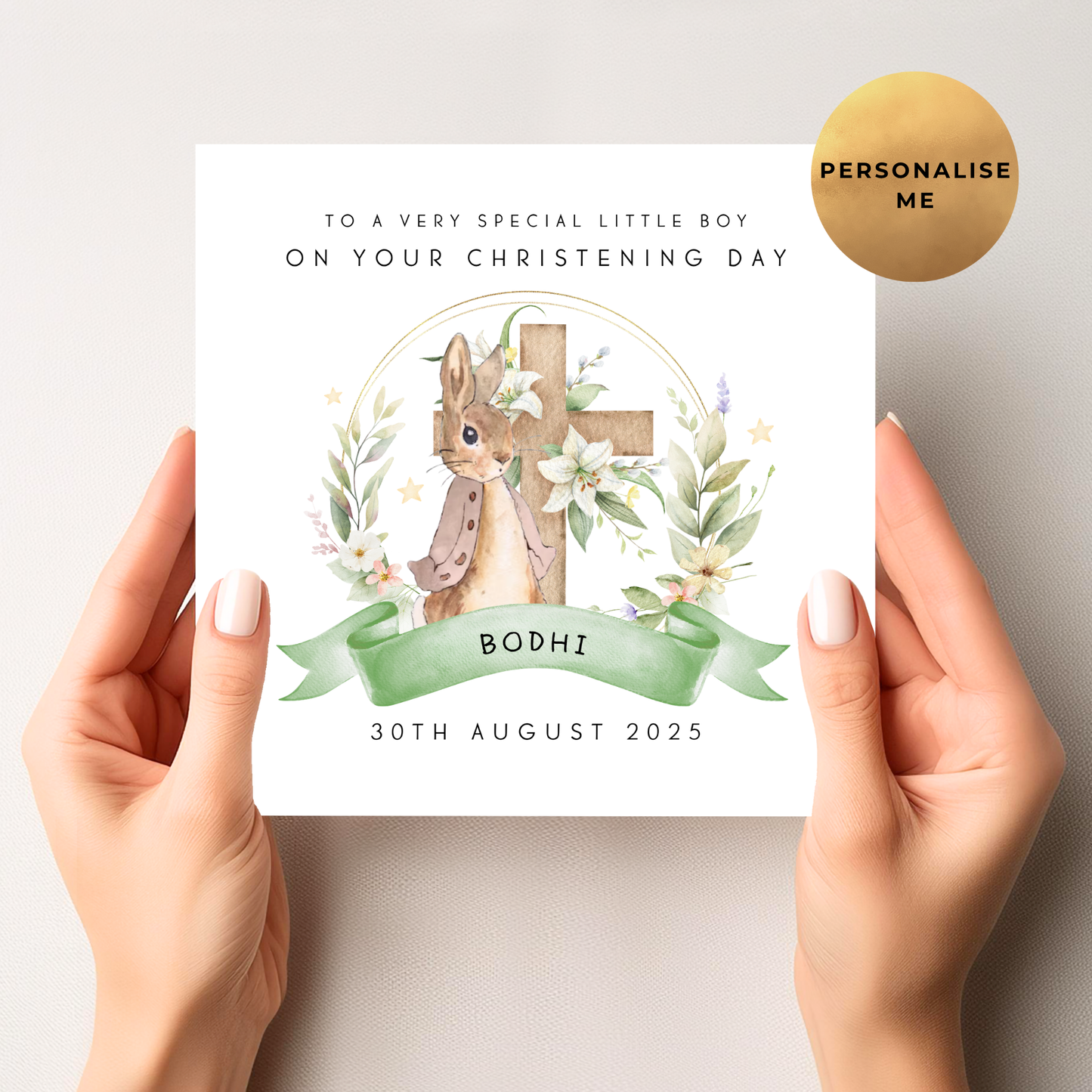 Peter Rabbit Unisex Religious Occasion Card