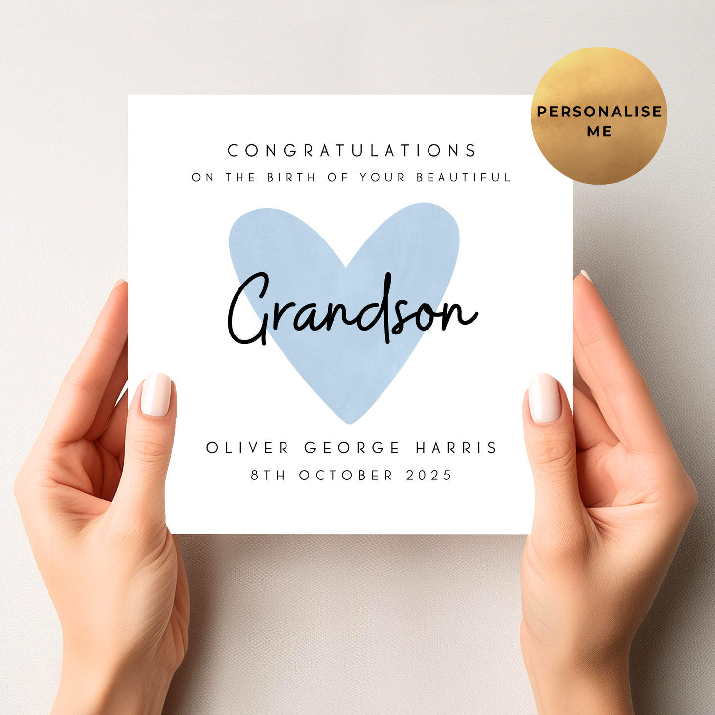 Congratulations On Your New Grandson Card