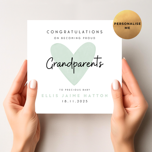 New Grandparents Congratulations Card