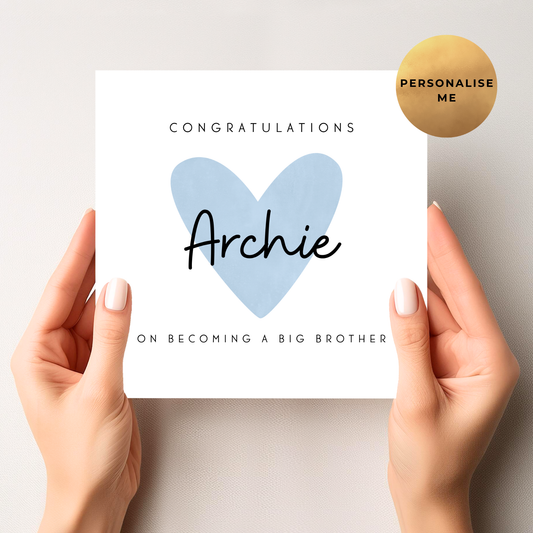 Congratulations On Becoming A Big Brother Card