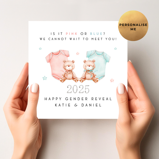 Gender Reveal Card