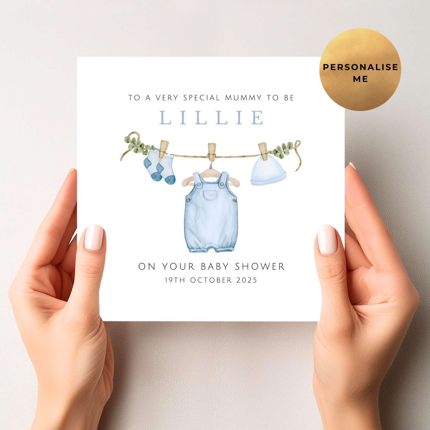 Baby Shower Card For Boy Mum