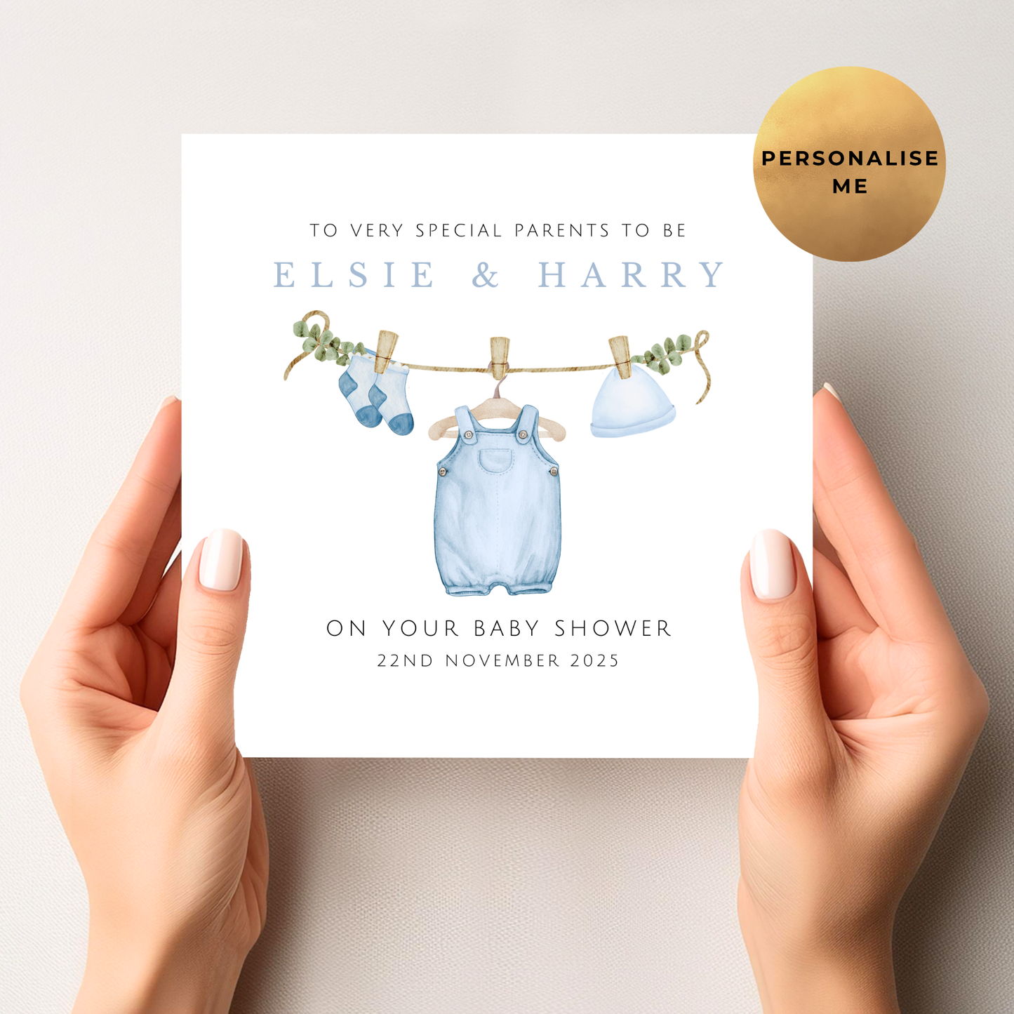 Baby Shower Card For Boy Mum