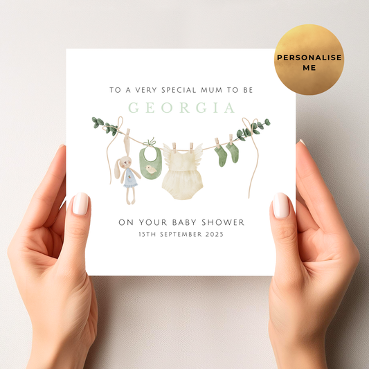 Gender Neutral Baby Shower Card