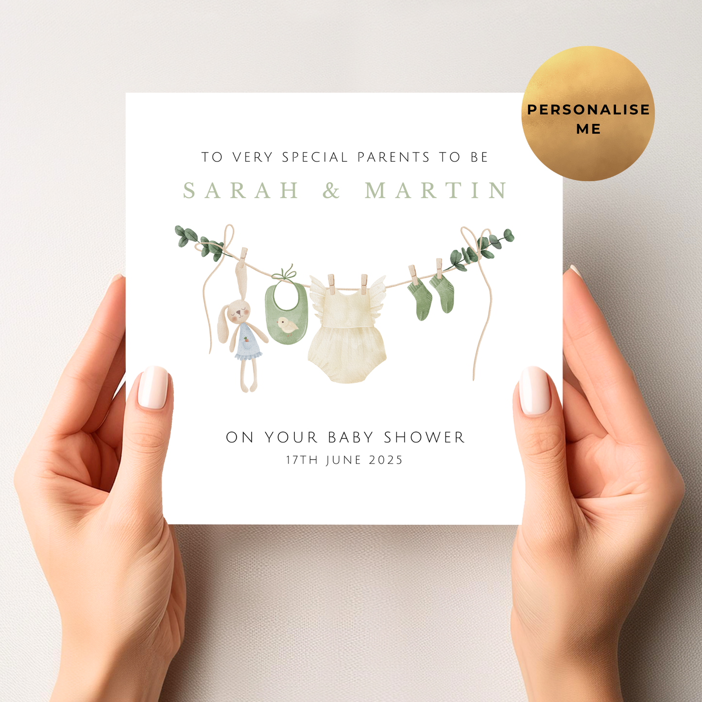 Gender Neutral Baby Shower Card