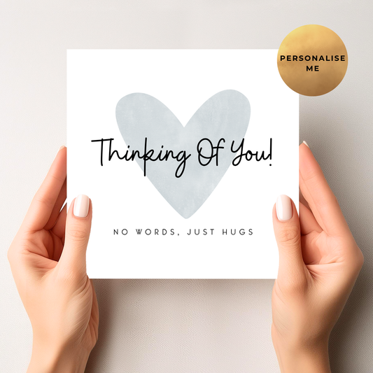 No Words, Just Hugs - Sympathy Card