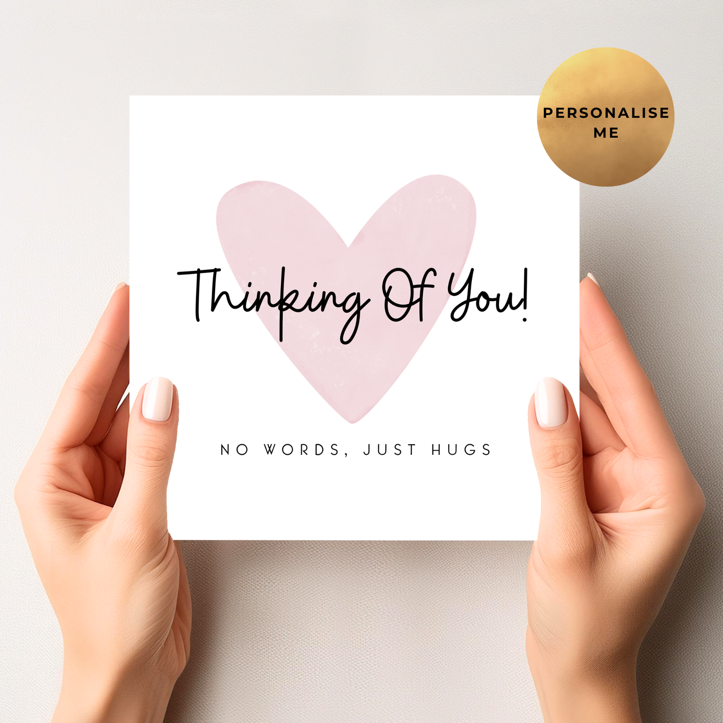 No Words, Just Hugs - Sympathy Card