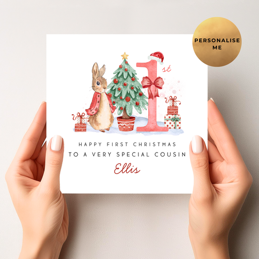 Peter Rabbit First Christmas Card
