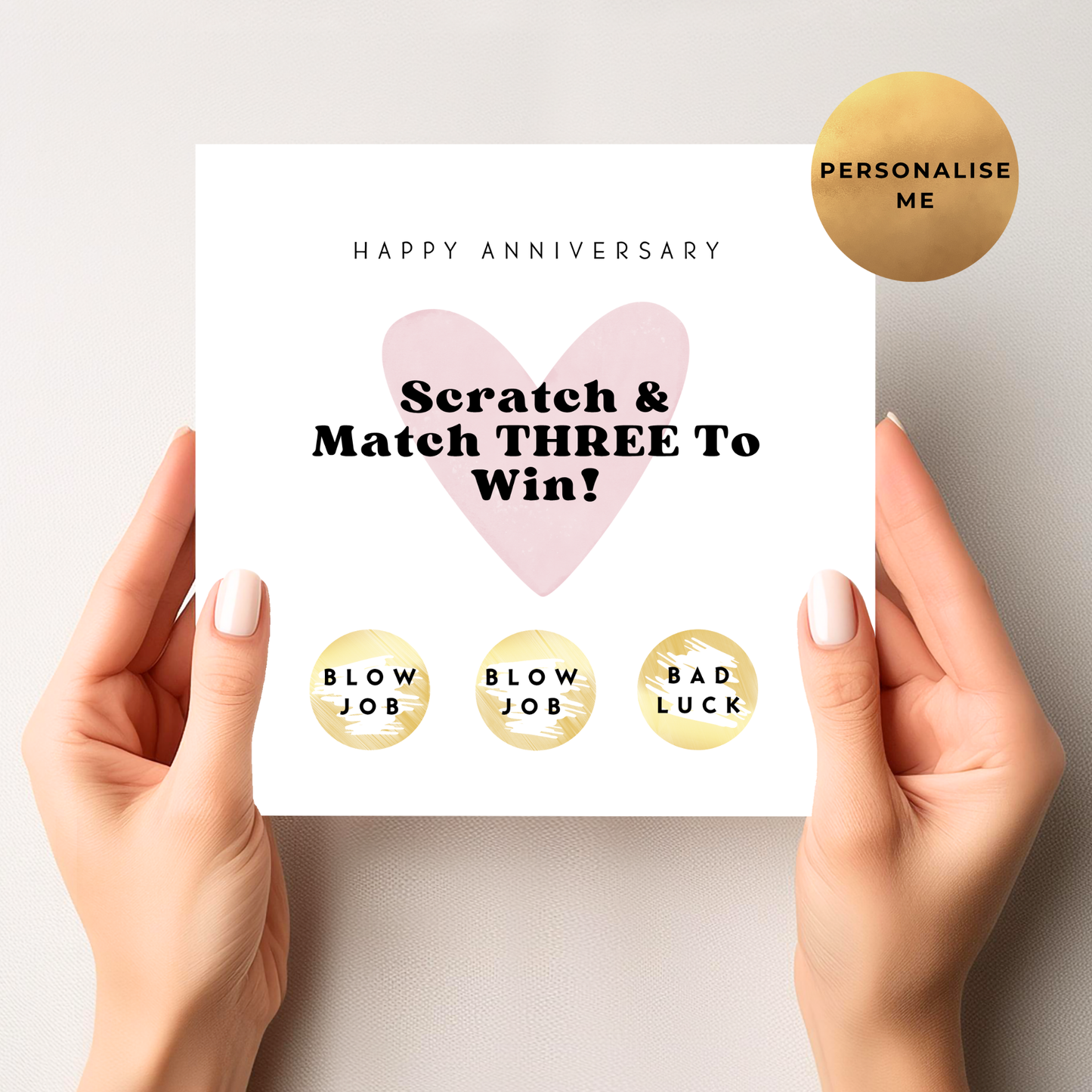Rude Anniversary Scratch Card