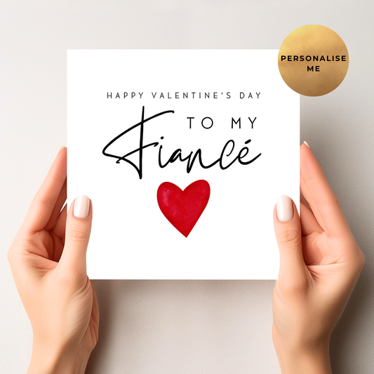 Valentines Day Card For Fiancé