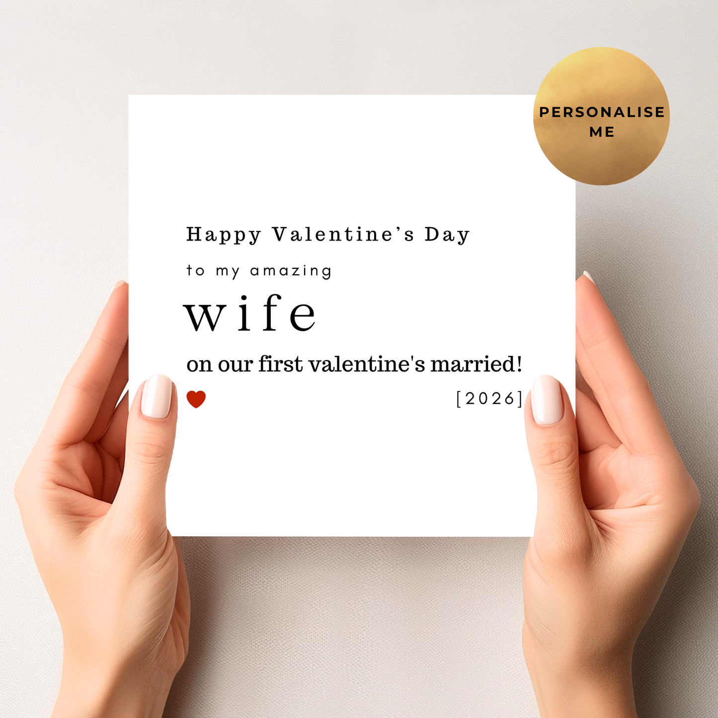 First Valentines Day Card