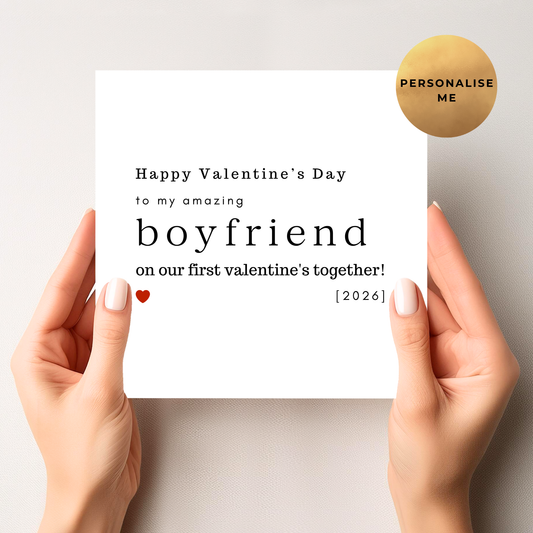 First Valentines Day Card For Him