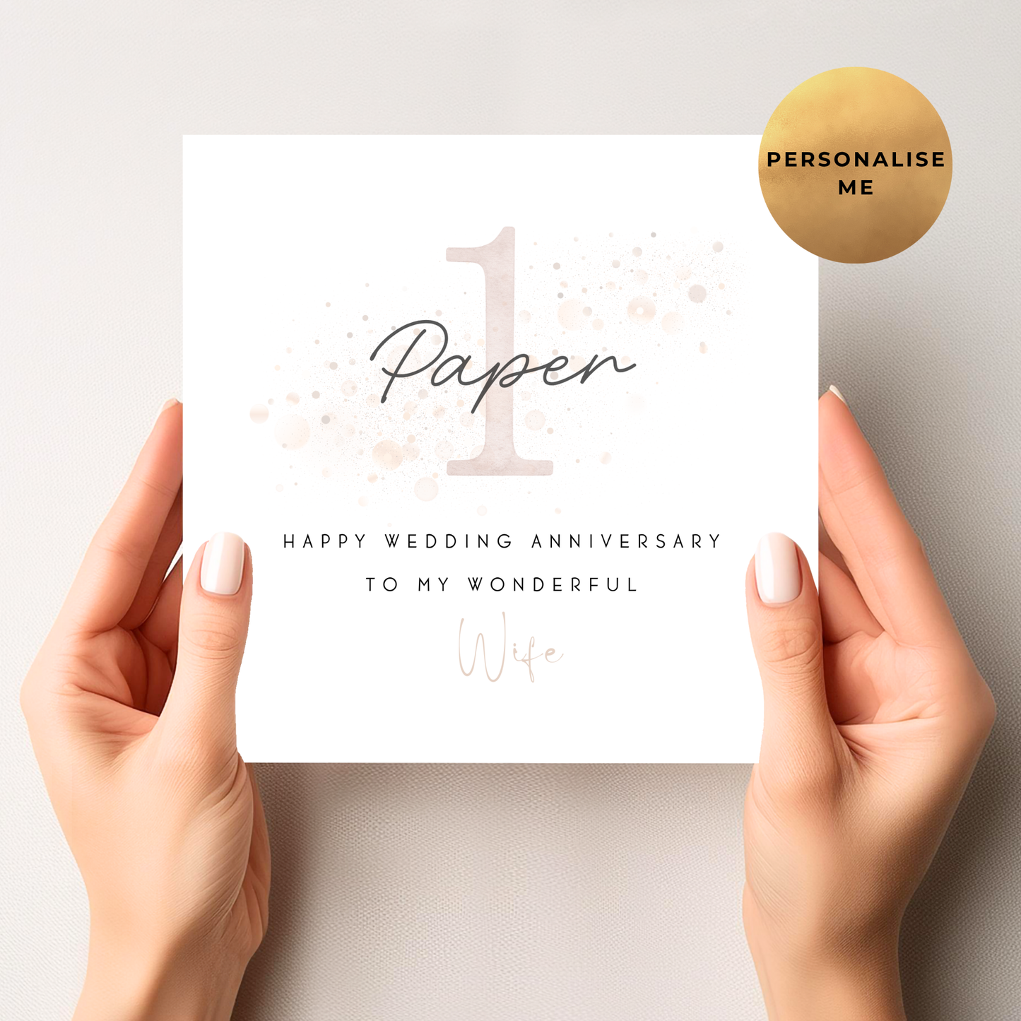 Paper Anniversary Card For Wife