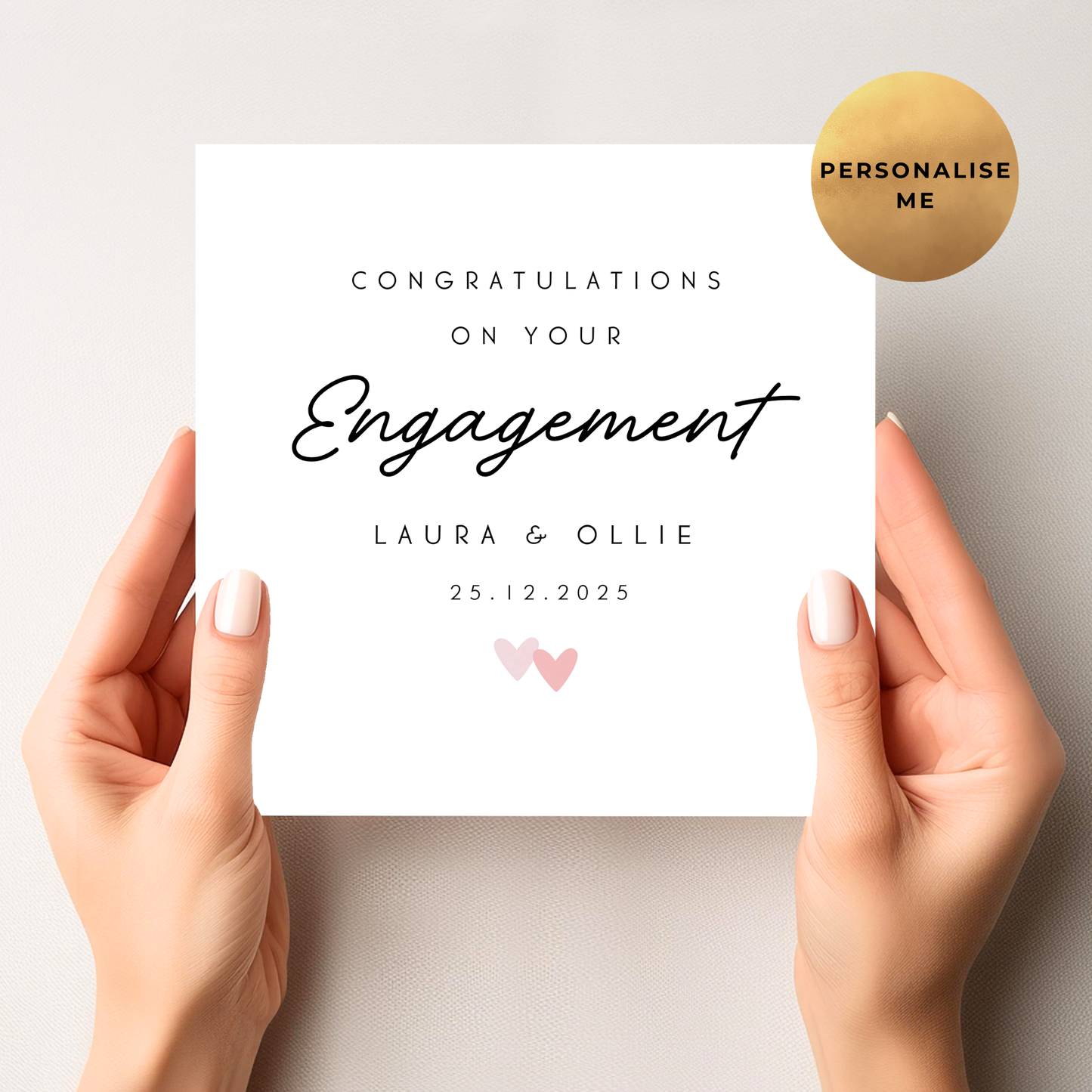 Simple Engagement Card