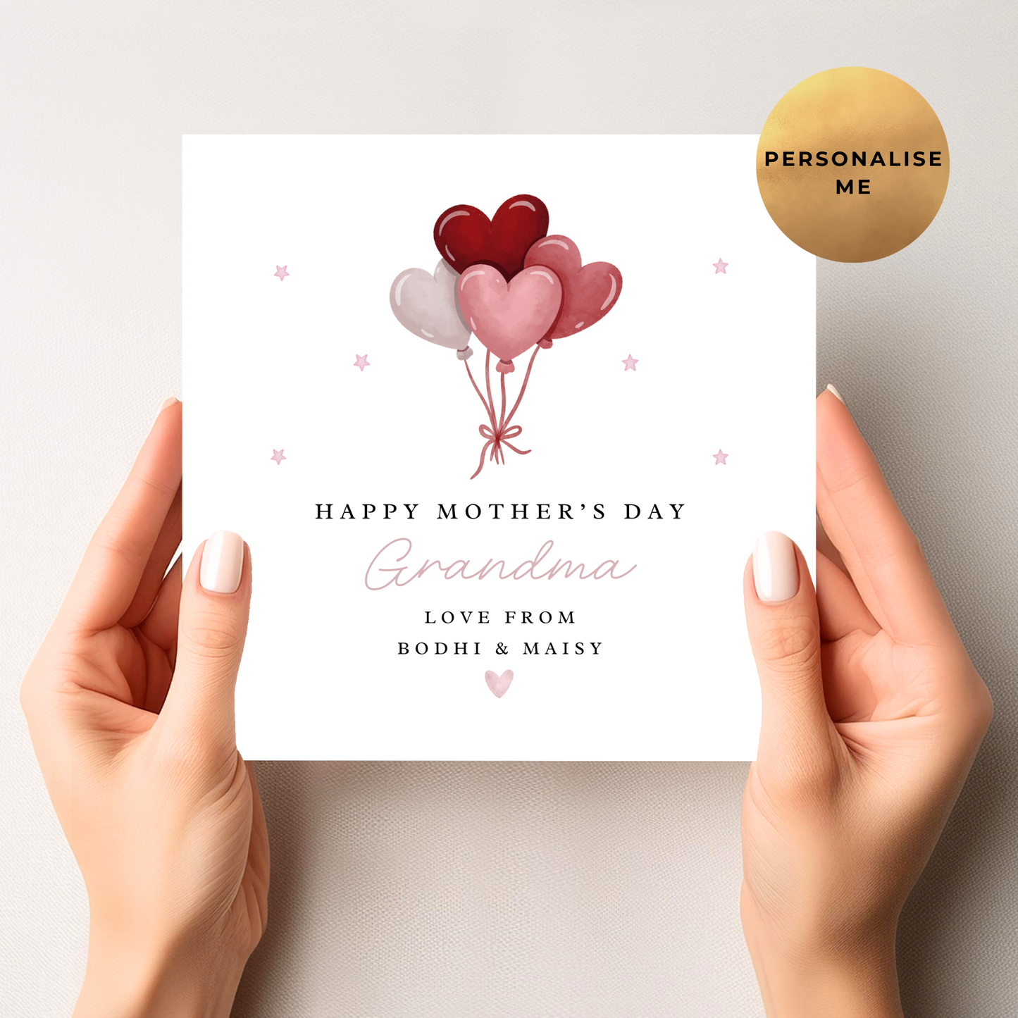 Balloon Mother's Day Card