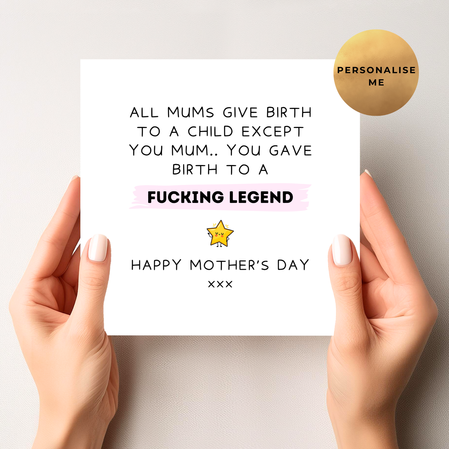 F*cking Legend Mother's Day Card