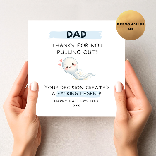 Rude Father's Day Card