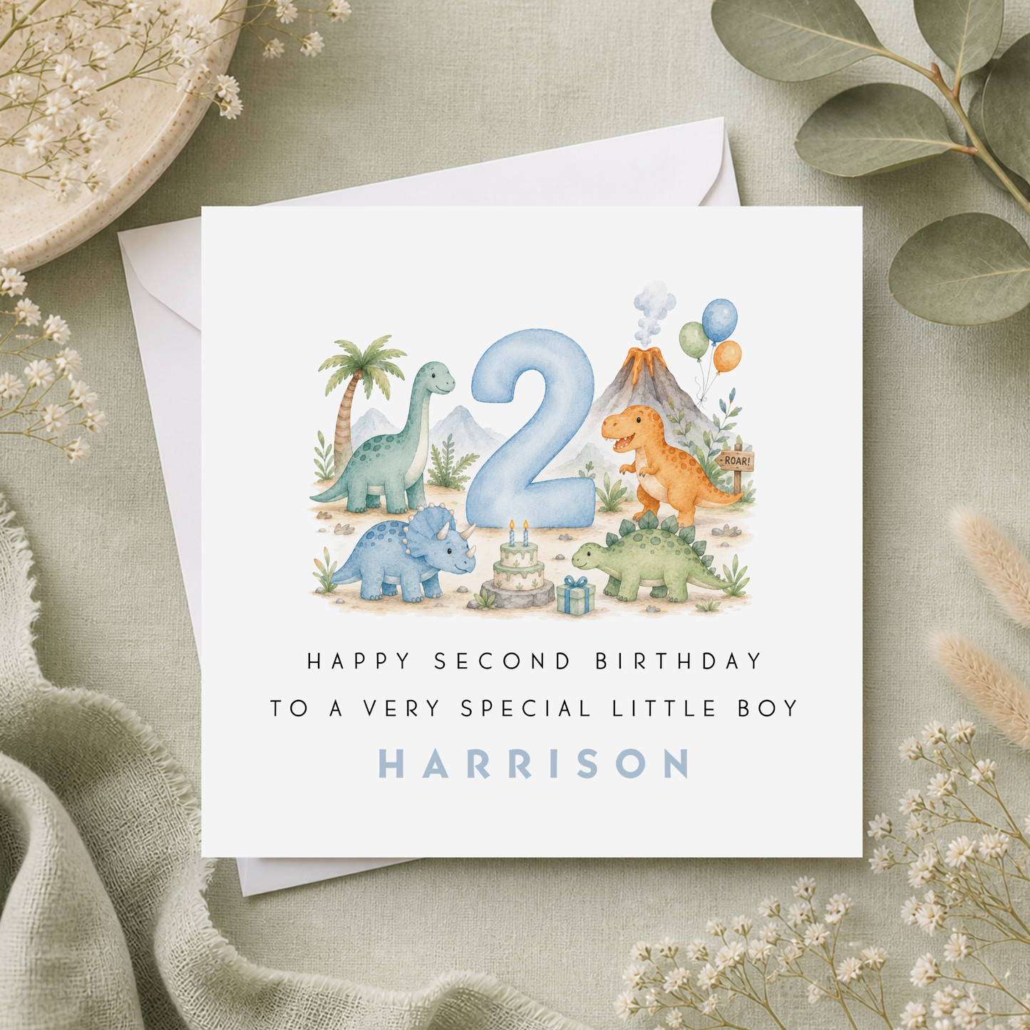 Dinosaur Birthday Card