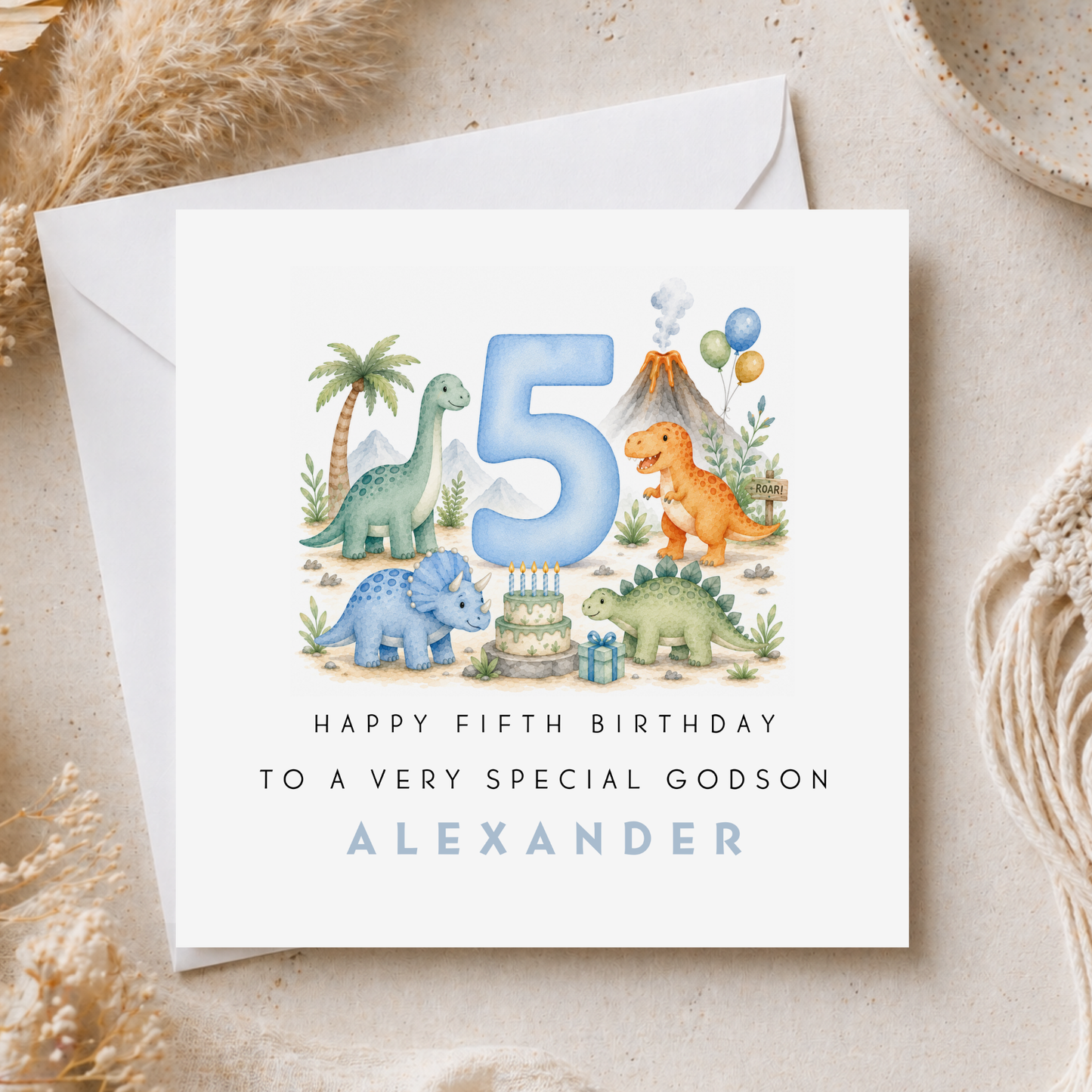 Dinosaur Birthday Card