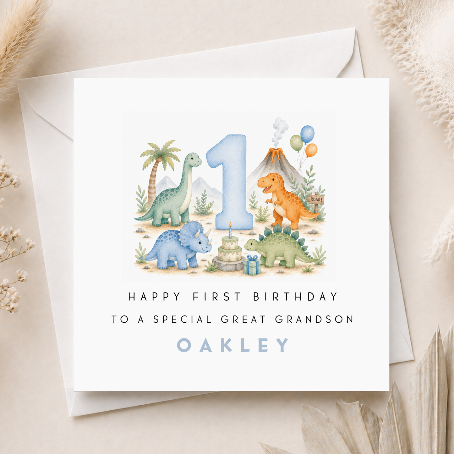 Dinosaur Birthday Card