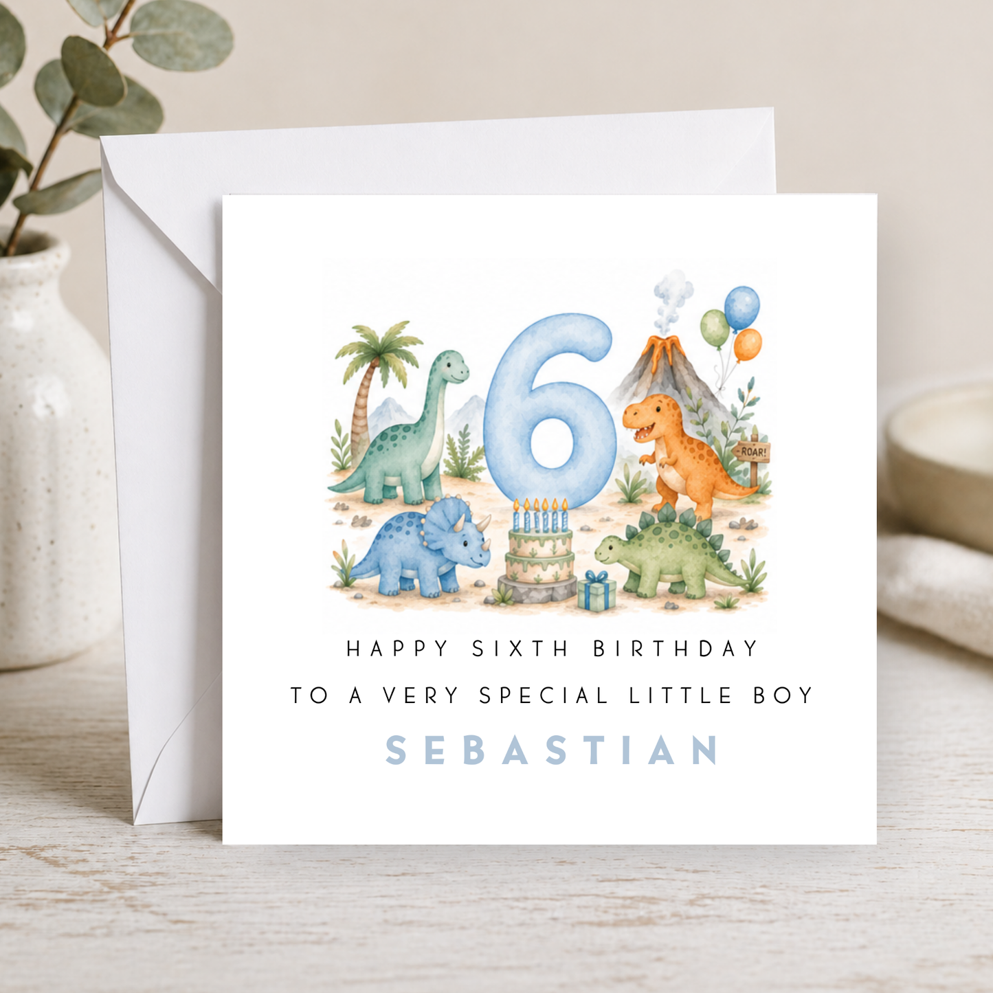 Dinosaur Birthday Card