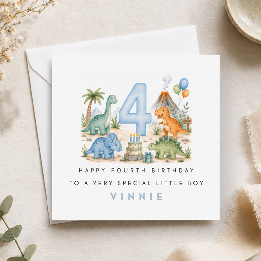 Dinosaur Birthday Card