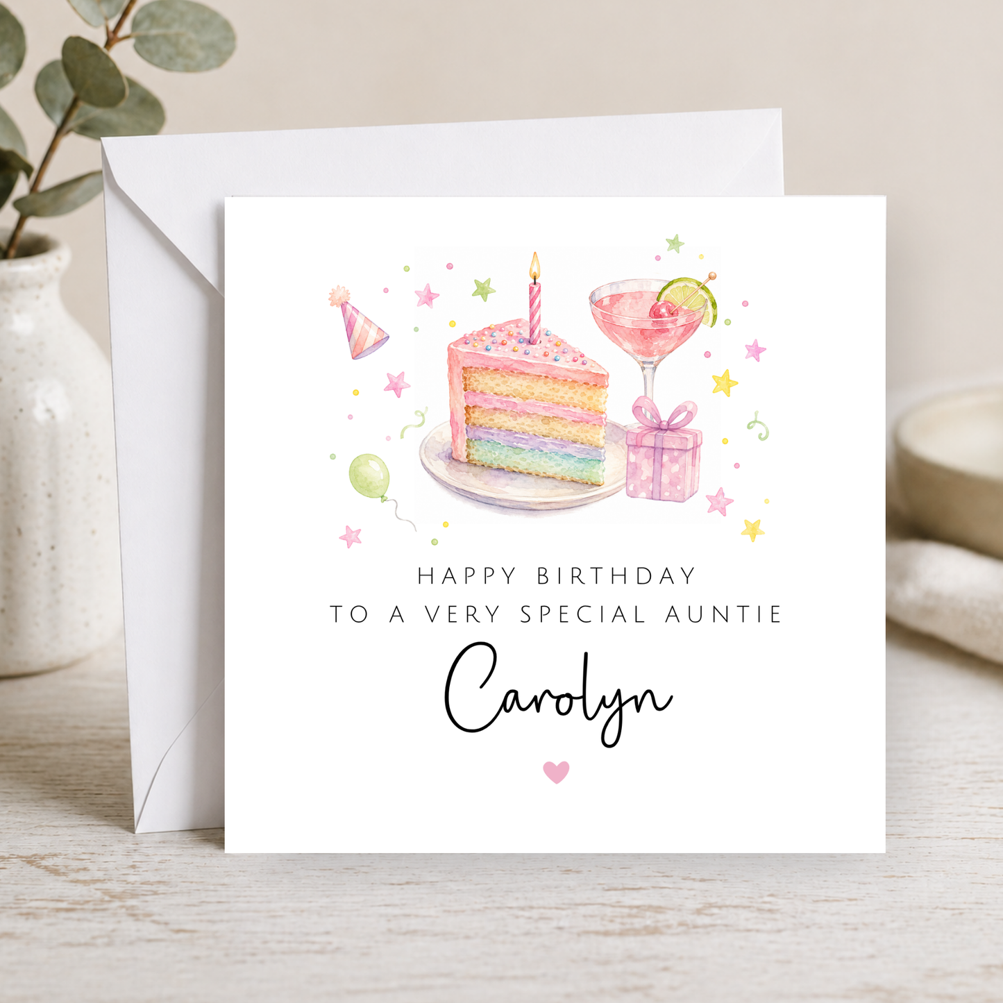 Birthday Card For Auntie