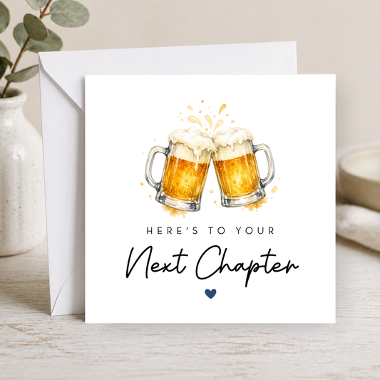 Here's To Your Next Chapter Card