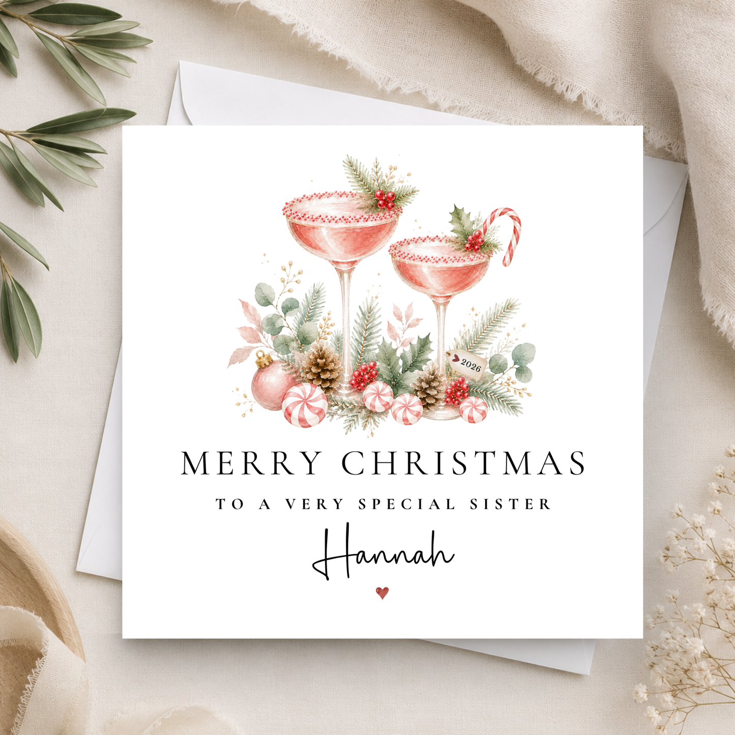 Sister Cocktail Christmas Card