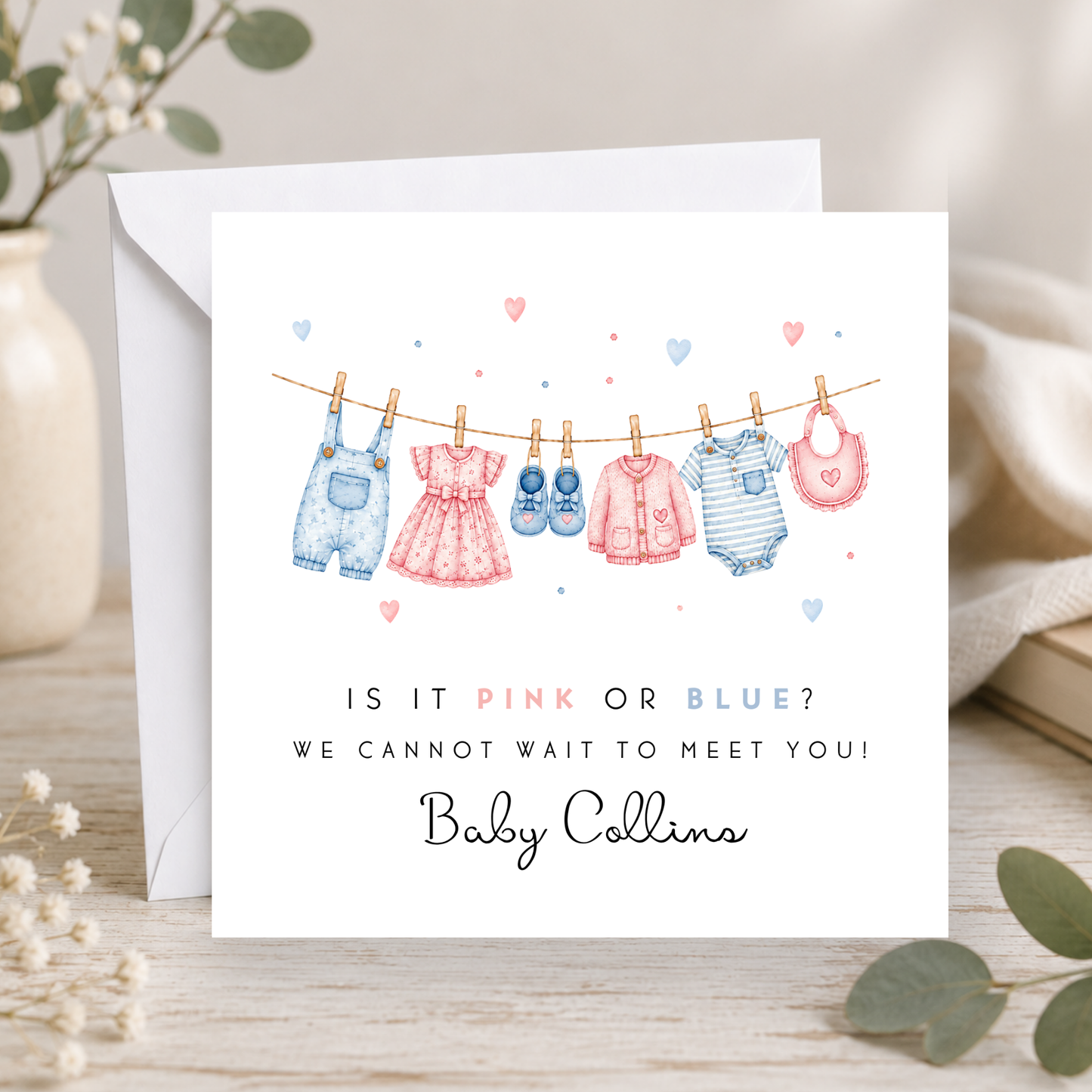 Gender Reveal Card