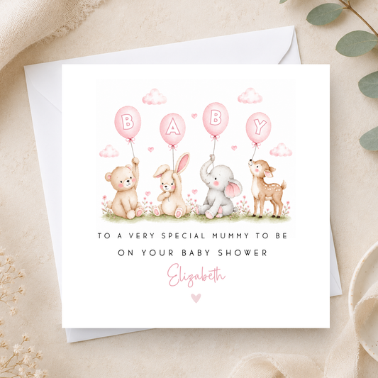 Baby Shower Card For Baby Girl Parents