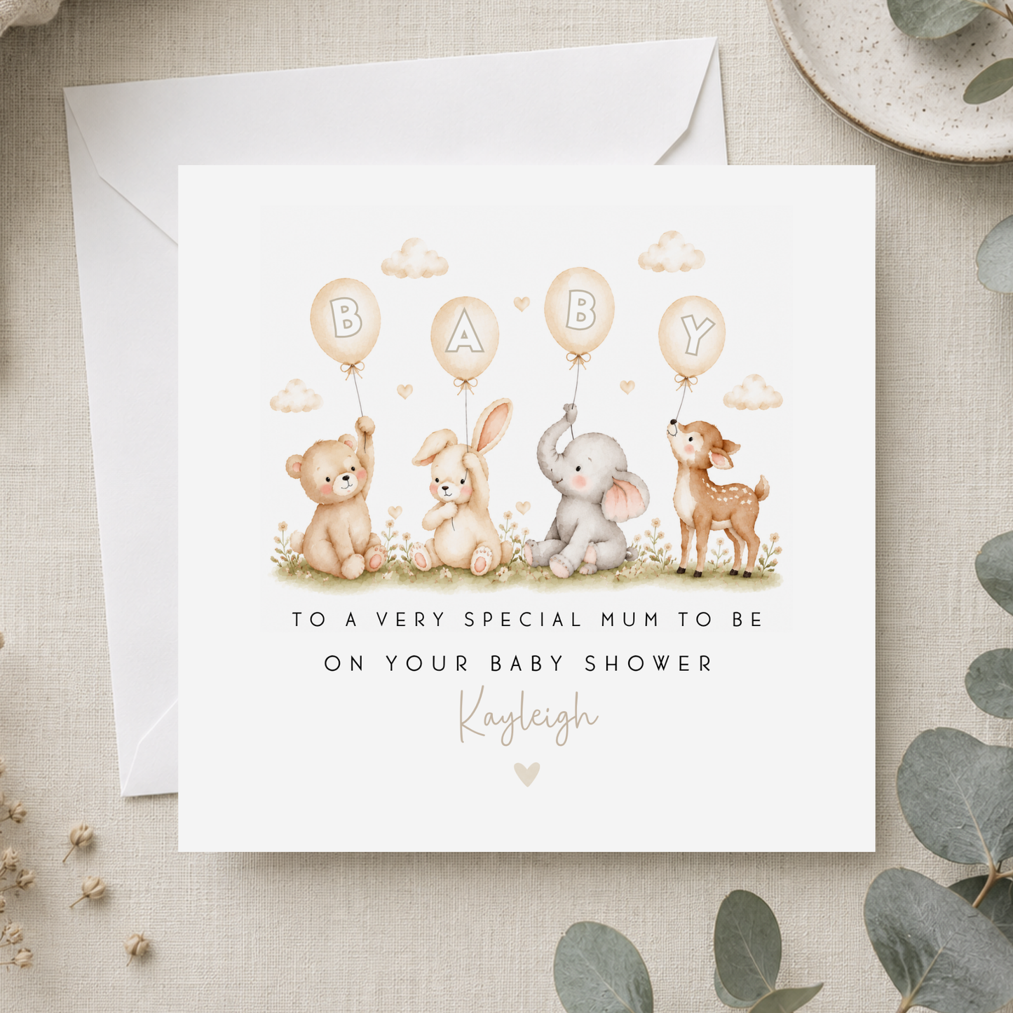 Gender Neutral Baby Shower Card
