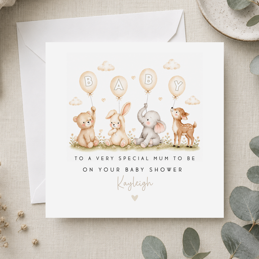 Gender Neutral Baby Shower Card