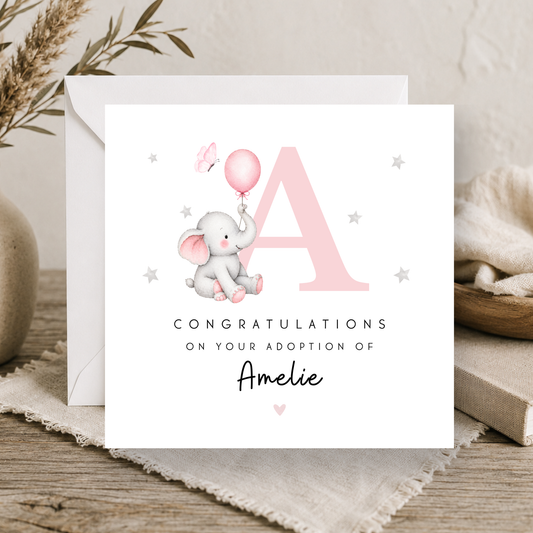 Adoption Day Card For Little Girl