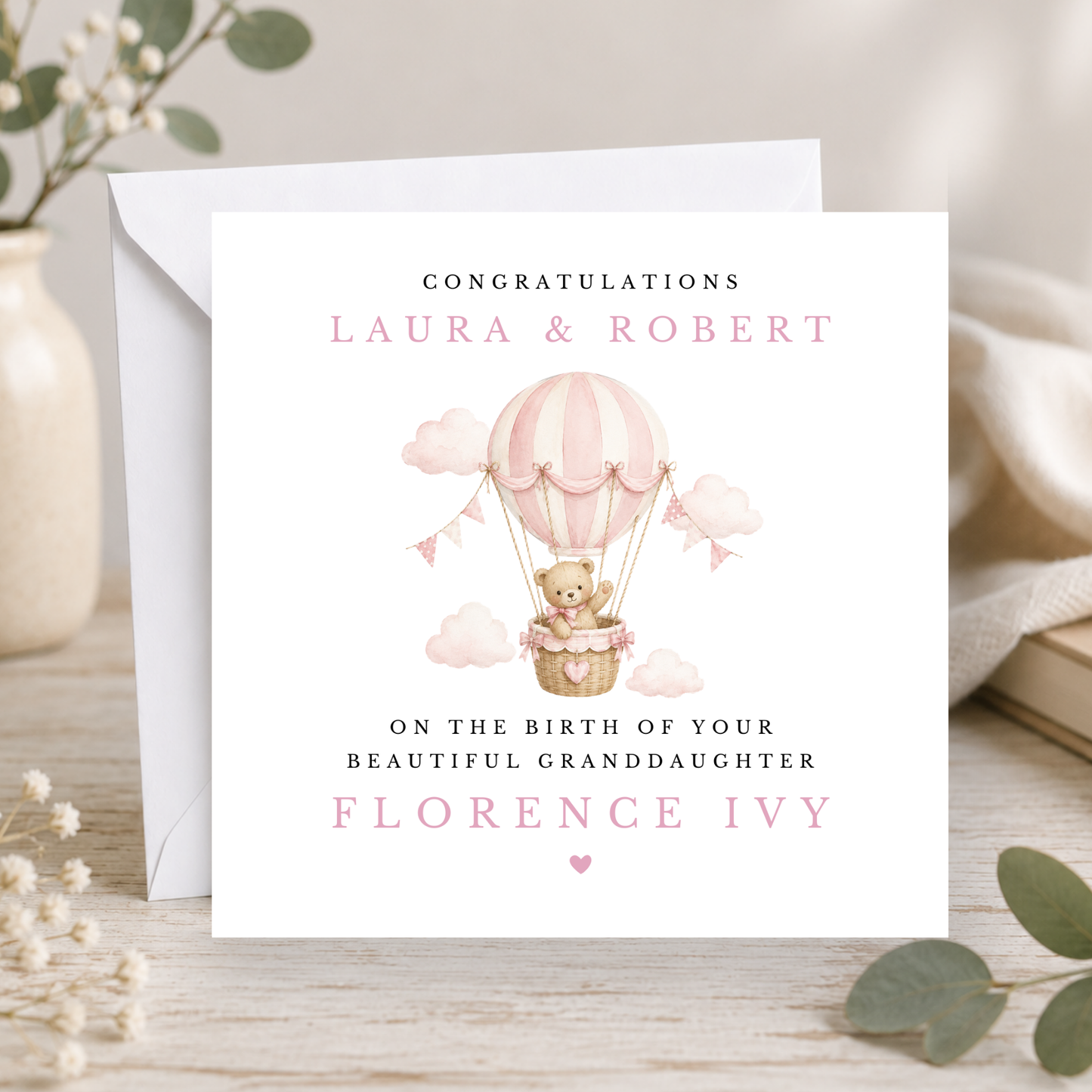 Teddy Bear New Grandparents Congratulations Card
