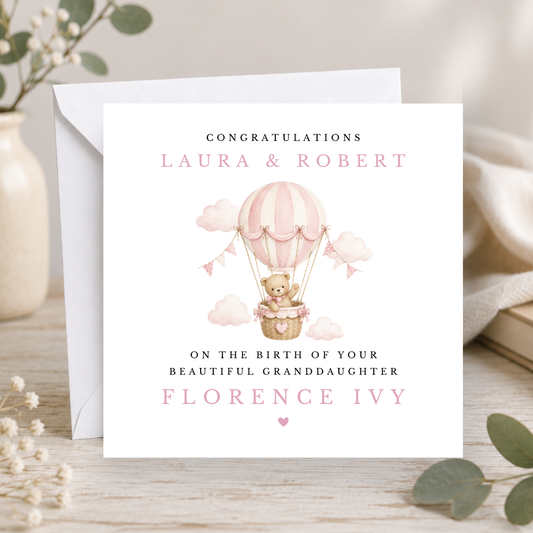 Teddy Bear New Grandparents Congratulations Card