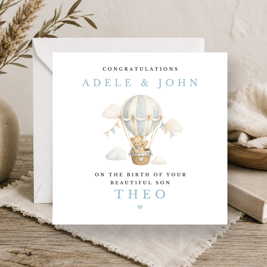 Teddy Bear New Parent Congratulations Card