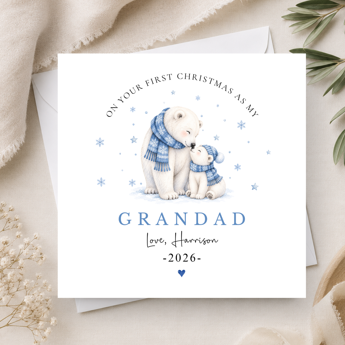 First Christmas As My Grandad Card