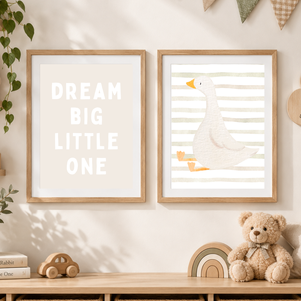 Baby Beige Goose x Dream Big Little One Nursery Prints