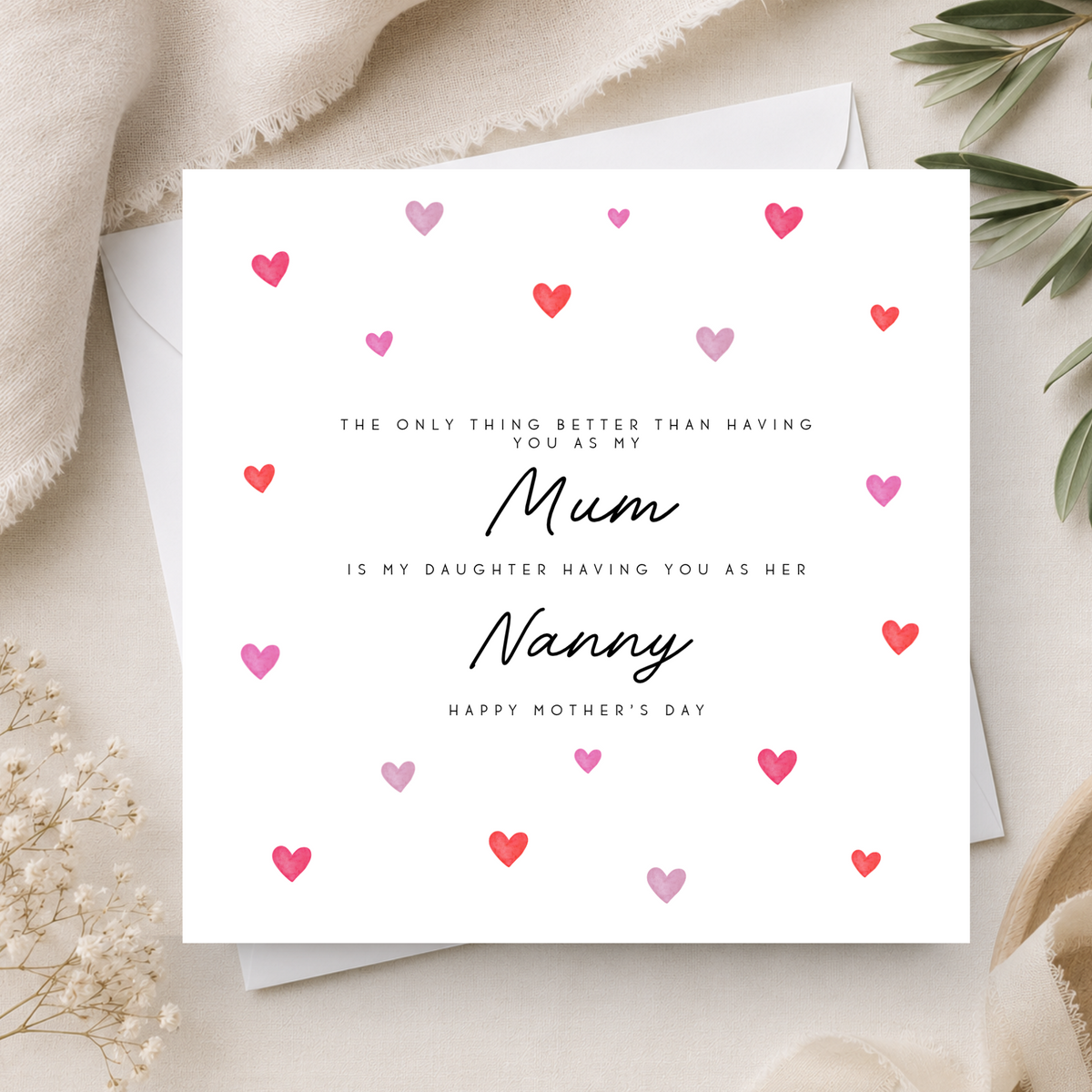 Mother's Day Card For Mum & Grandparent